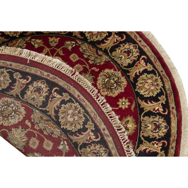 Bokara Rug Co., Inc. HandKnotted HighQuality Red and Black Round Area Rug Wayfair